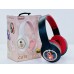 Auriculares inalámbricos bluetooth para niños de astronauta estéreo sonido envolvente (negro rojo/azul rojo/beige/blanco rosado FUNCIONA:BT/TF/AUX/LED) LY389