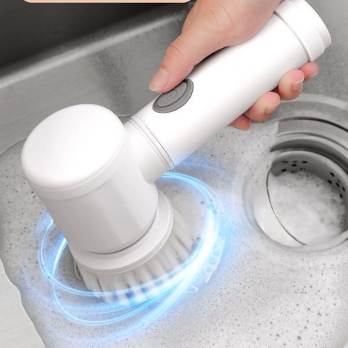 Cepillo de limpieza eléctrico portátil ideal para lavar utensilios, ollas y superficies del hogar. Venta por mayoreo