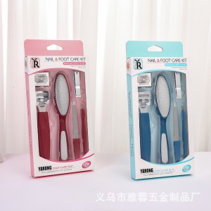 Set portátil para el cuidado profesional de los pies, ideal para hombres y mujeres. Incluye lima reutilizable, raspador y herramientas de limpieza. Perfecto para eliminar durezas, suavizar la piel y mantener los pies saludables en casa.