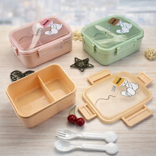 Lonchera Bento Infantil con Diseño de Gatito por Mayoreo M34878-10