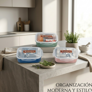 Caja de almuerzo aislada con interior de acero inoxidable y diseño práctico. Ideal para escuela y oficina. Colores variados. Venta por mayore