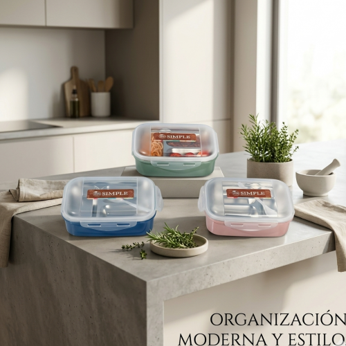 Caja de almuerzo aislada con interior de acero inoxidable y diseño práctico. Ideal para escuela y oficina. Colores variados. Venta por mayore