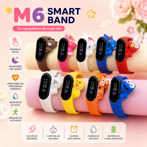 Reloj Infantil M6 DZB-2333 con Figuras