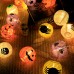 Guirnalda de luces LED con faroles de papel decorativos de Halloween. Incluye diseños surtidos de calabazas, murciélagos, arañas y calaveras Venta al por mayor  M6294-1