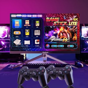 Consola M8 con cientos de juegos clásicos integrados, doble control inalámbrico y salida HDMI para TV. Ideal para niños y adultos. Venta por mayoreo M8