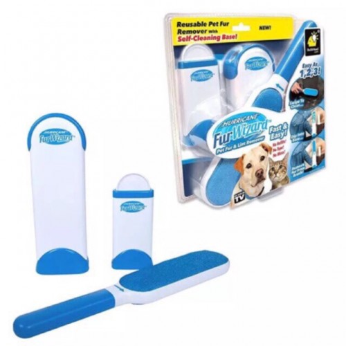 Cepillo para pelusa Quitapelos para perros y gatos. Base de autolimpieza reutilizable