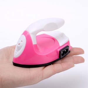Mini plancha eléctrica, portátil, ligera, ideal para viaje, manualidades, ropa delicada, diseño compacto, colores surtidos, venta por mayoreo BH-21228