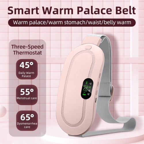 Cinturón calentador con pantalla digital inteligente masajeador de vibración con calefacción eléctrica abdominal 