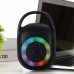 Bocina bluetooth portátil con luz RGB,modelo CLIP 5 M-CLIP5RGB