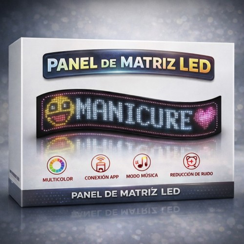 Panel de Matriz LED Flexible Multicolor con Conexión App por Mayoreo MEX-0339 Panel de Matriz LED Flexible Multicolor con Conexión App por Mayoreo MEX-0339