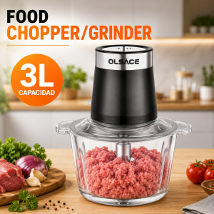 Picadora de carne de 3 L y 500 W, 2 velocidades. ideal para procesar ingredientes en la cocina. Venta por mayoreo