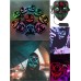 Máscara estilo purga con luces LED neón, colores brillantes. para Halloween, fiestas, festivales, raves y disfrace MJ-0001