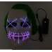 Máscara LED estilo Joker con luces brillantes en ojos y boca. Ideal para Halloween mayoreo MJ-0002