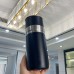 Termo liso de acero inoxidable con capacidad de 450ml, colores surtidos con tapa y anillo metálico decorativo. Venta por Mayoreo 