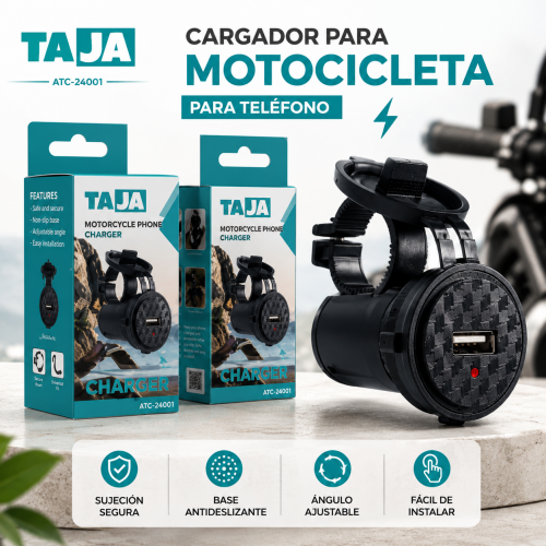 Cargador para Motocicleta ATC-24001 Cargador para Motocicleta ATC-24001