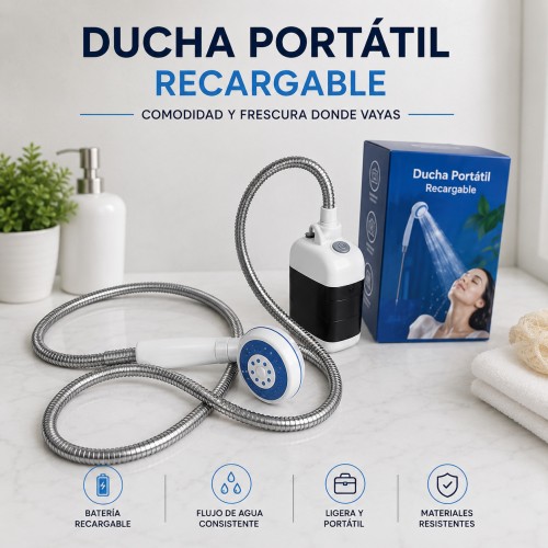 Ducha Portátil Recargable para Viaje por Mayoreo