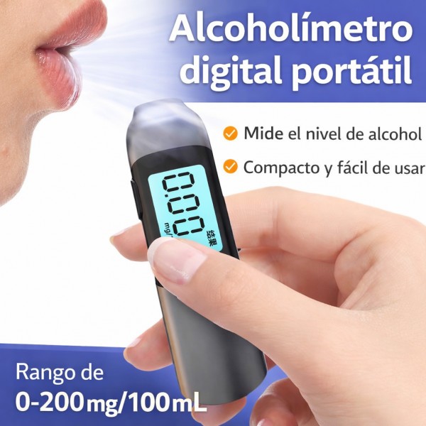 Alcoholímetro Digital Portátil - Venta por Mayoreo - Código: MR702