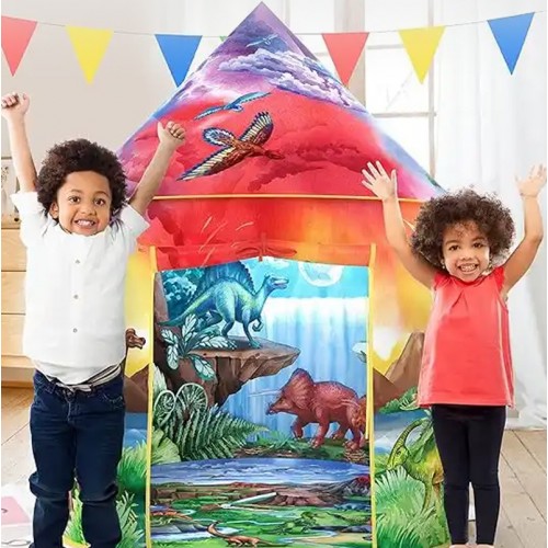 Casa de campaña para niños tienda castillo de dinosaurios 105*135 cm MSD-ZP-W055