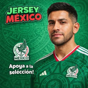 Jersey Selección México Verde Diseño Azteca Venta por Mayoreo MUND-CH