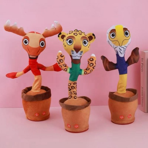 Cactus bailarín con personajes del Mundial. Venta al por mayor 