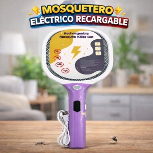 Raqueta Mata Mosquitos Eléctrica Recargable USB Venta por Mayoreo MV24