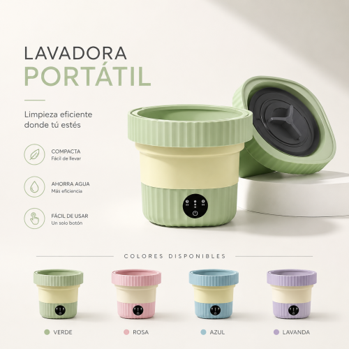 Lavadora portátil minimalista para ropa pequeña por mayoreo Lavadora portátil minimalista para ropa pequeña por mayoreo