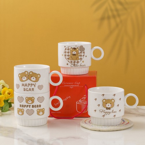 Mini taza de cerámica con dibujos animados al por mayor MOD.MZ-8025
