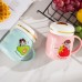 Taza de ceramica de colores y dibujos MZ-8064