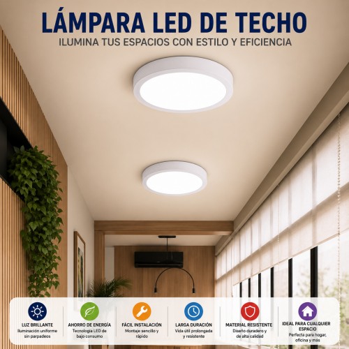 Lámpara LED de Techo Redonda por Mayoreo Lámpara LED de Techo Redonda por Mayoreo