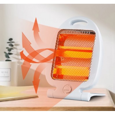 Calefactor eléctrico portátil  con diseño práctico y asa para fácil transporte. Ofrece calor rápido con 2 niveles de potencia venta al por mayor NF07