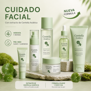 Set de cuidado facial con centella asiática por mayoreo