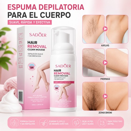 Espuma Depilatoria Corporal Suave por Mayoreo
