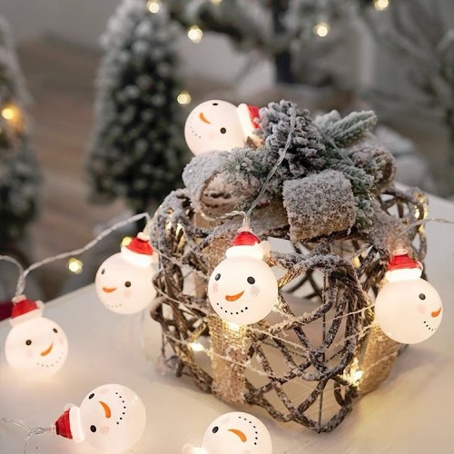  Tiras led de Cortina de luces Colgante en forma de muñeco de nieve  3MTRS 20 LEDS venta al por mayor NOV03- 320