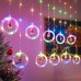  Tiras led de Cortina de luces Colgante en forma de anillo (10 colgantes)  3*1mts venta al por mayor NOV03 
