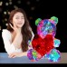 Oso iluminado  brillante Holograma de PVC hermoso arco  iris LED lámpara de mesa decoración Regalo único SDD1244