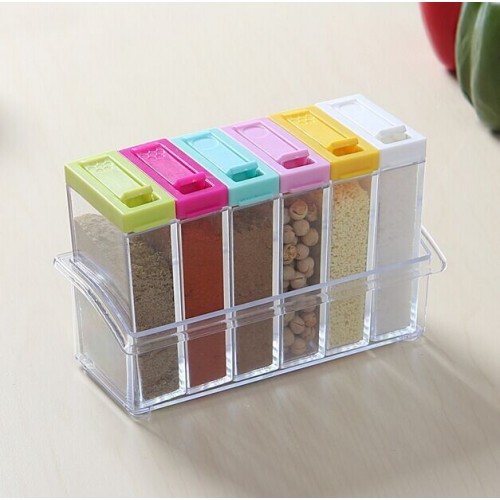 Caja con 6 especieros de colores para cocina 882060