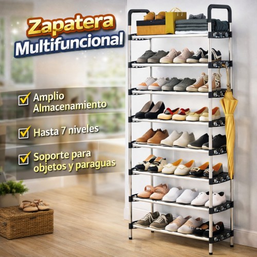 Zapatera Organizadora Multifuncional de 7 Niveles para Hogar – Venta por Mayoreo P-11092