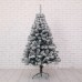 Árbol navideño verde oscuro con bordes blancos 90cm con 80 ramas P-11387