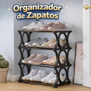 Organizador de Zapatos de 4 Niveles Apilable para Hogar – Venta por Mayoreo P-11448