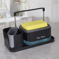 Organizador para fregadero con dispensador de jabón y soporte multifuncional venta por mayoreo P-11471