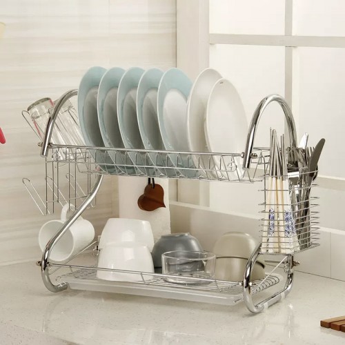Escurridor de platos soporte de almacenamiento multicapas para la cocina al por mayor P-11517
