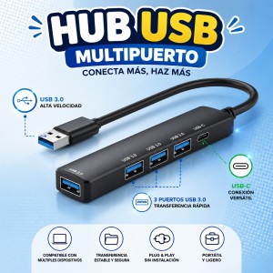 Hub USB Multipuerto por mayoreo
