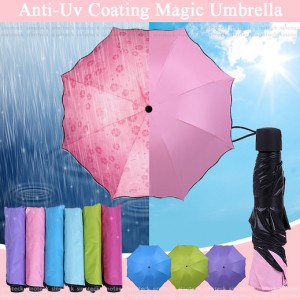Sombrilla mágica anti-UV plegable por mayoreo [882687]