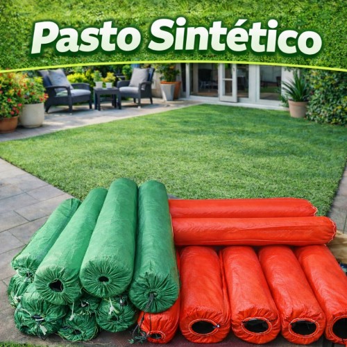 Pasto Sintético por Rollo para Jardín por Mayoreo PAS-SIN