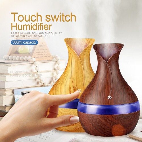 Humidificador Difusor Aromaterapia Madera Clara PM-610 – Mayoreo