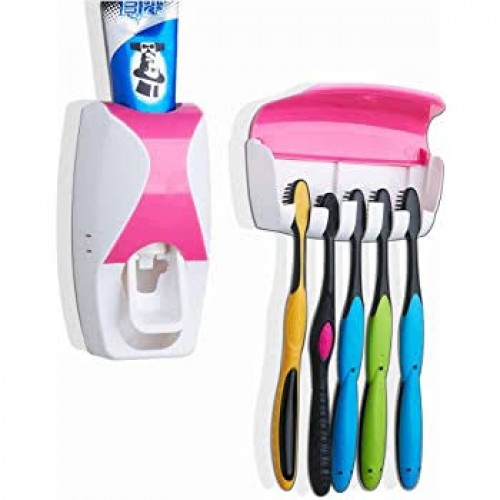 Dispensador Automatico Pasta Dental Con Porta Cepillos