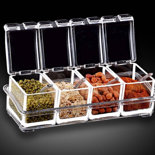 Caja con 4 especieros para cocina P-11080