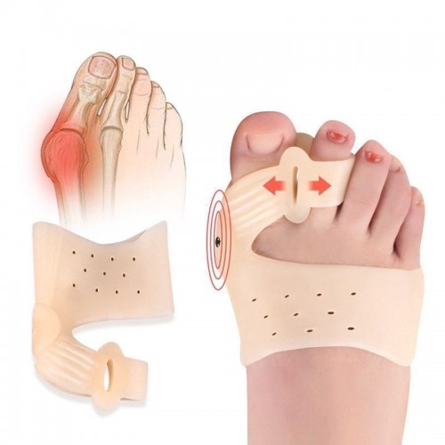 Almohadilla para el pie con magnetos de silicona, separador de pulgar para corrección de juanetes