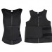 Faja chaleco con cremallera frontal y cinturón ajustable para mayor compresión. Ayuda a sudar más, moldear la figura y mejorar el rendimiento en entrenamientos. Ideal para uso deportivo o diario. PM4834