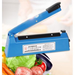 Selladora térmica manual para bolsas de plástico, ideal para sellar empaques de alimentos. Uso en comercios. De 20cm Por Mayoreo 34142-21
